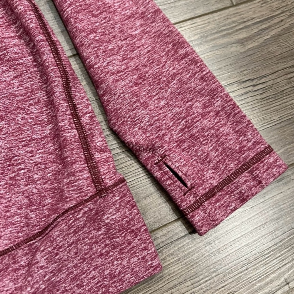 Lululemon Make A Move Long Sleeve Rulu Heathered Red Grape | Size 6 - Picture 5 of 12